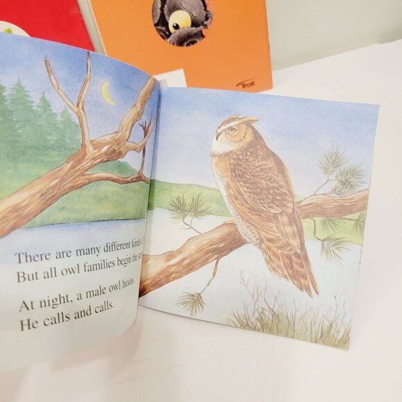 4 Troll First Start Science Mini Books Seasons Owl Babies Bears Apple Picking - Picture 5 of 6